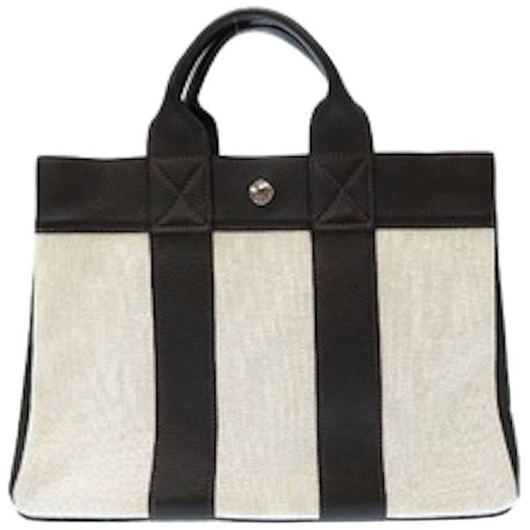 Hermes Grooming Handbag Canvas at 1stDibs