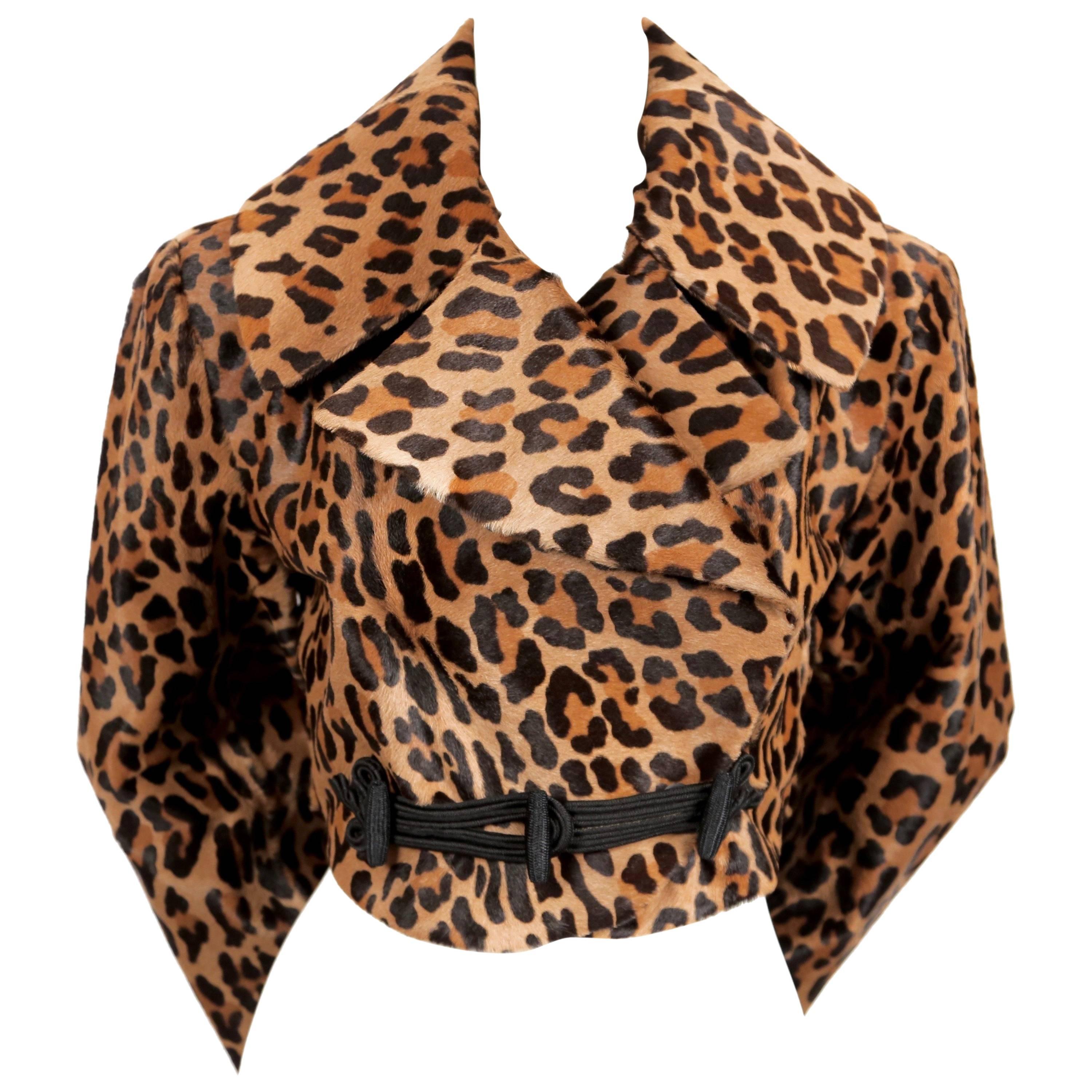 alaia leopard coat