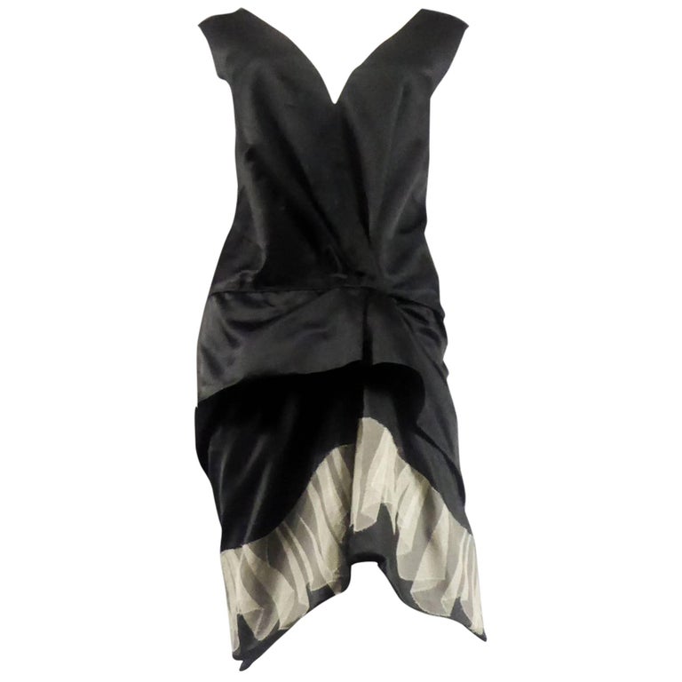 Marc Jacobs black waxed satin Dress, circa 2000