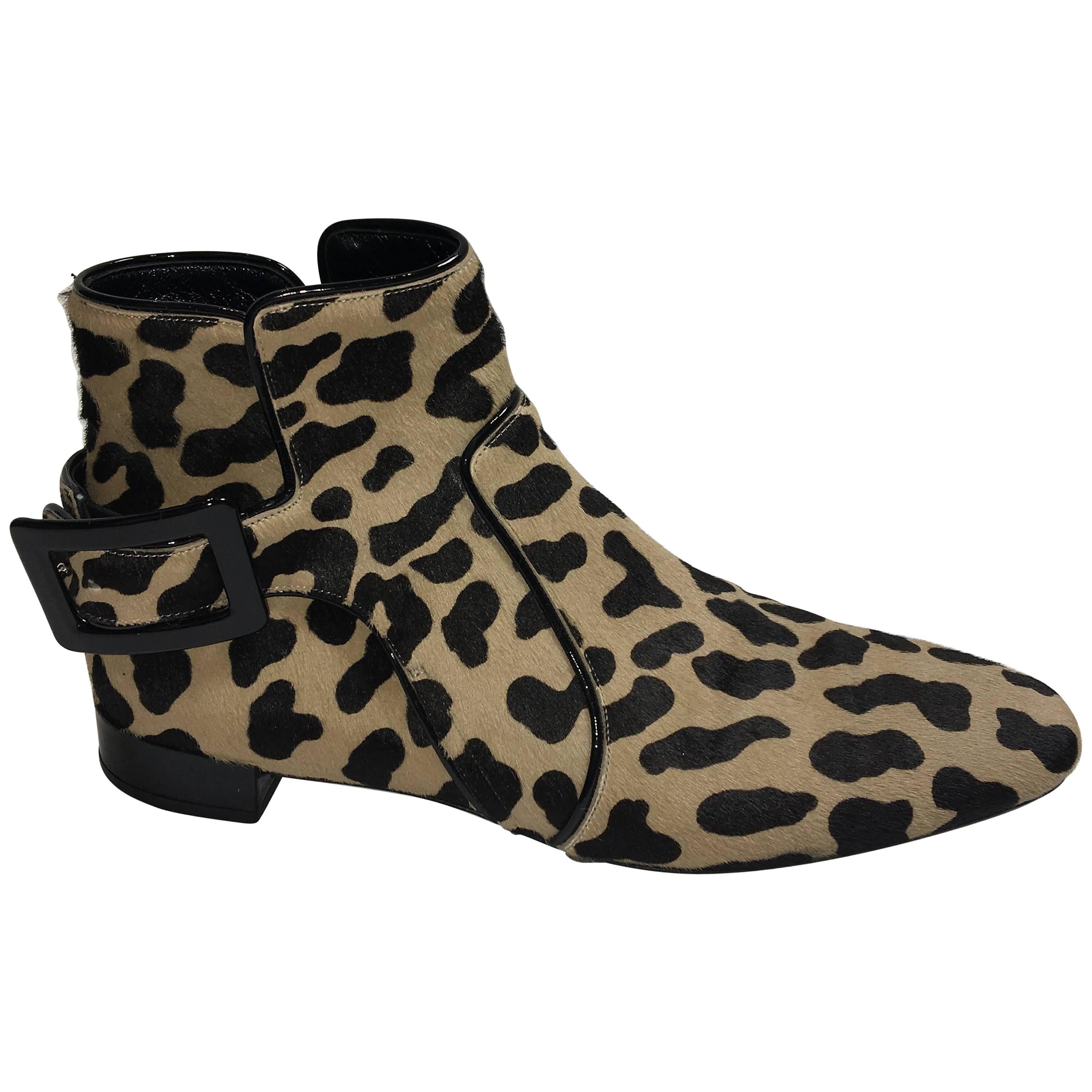 Roger Vivier Leopard Booties