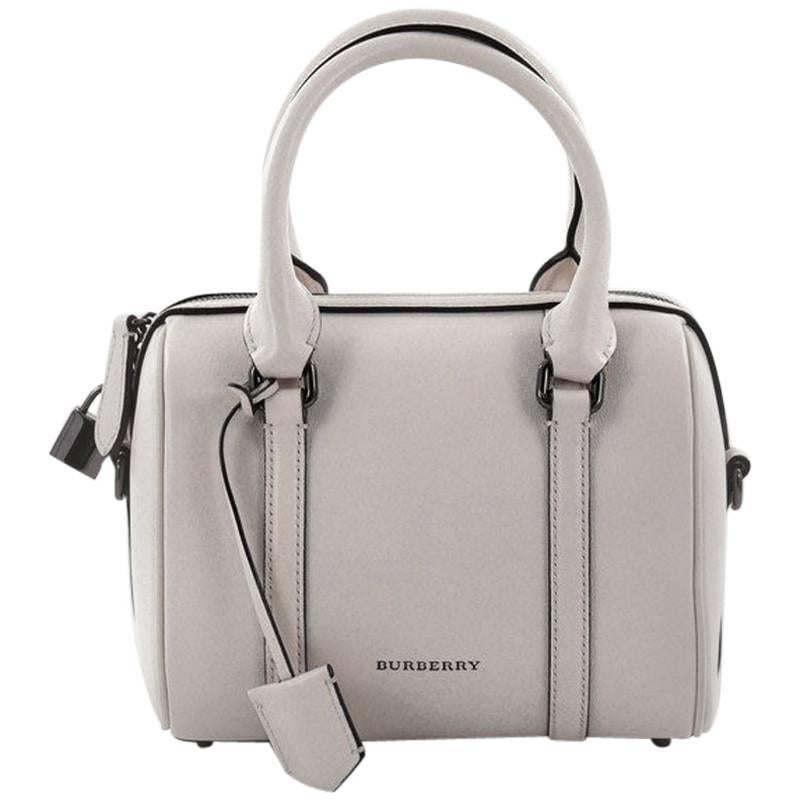 Burberry Alchester Convertible Satchel Leather Small