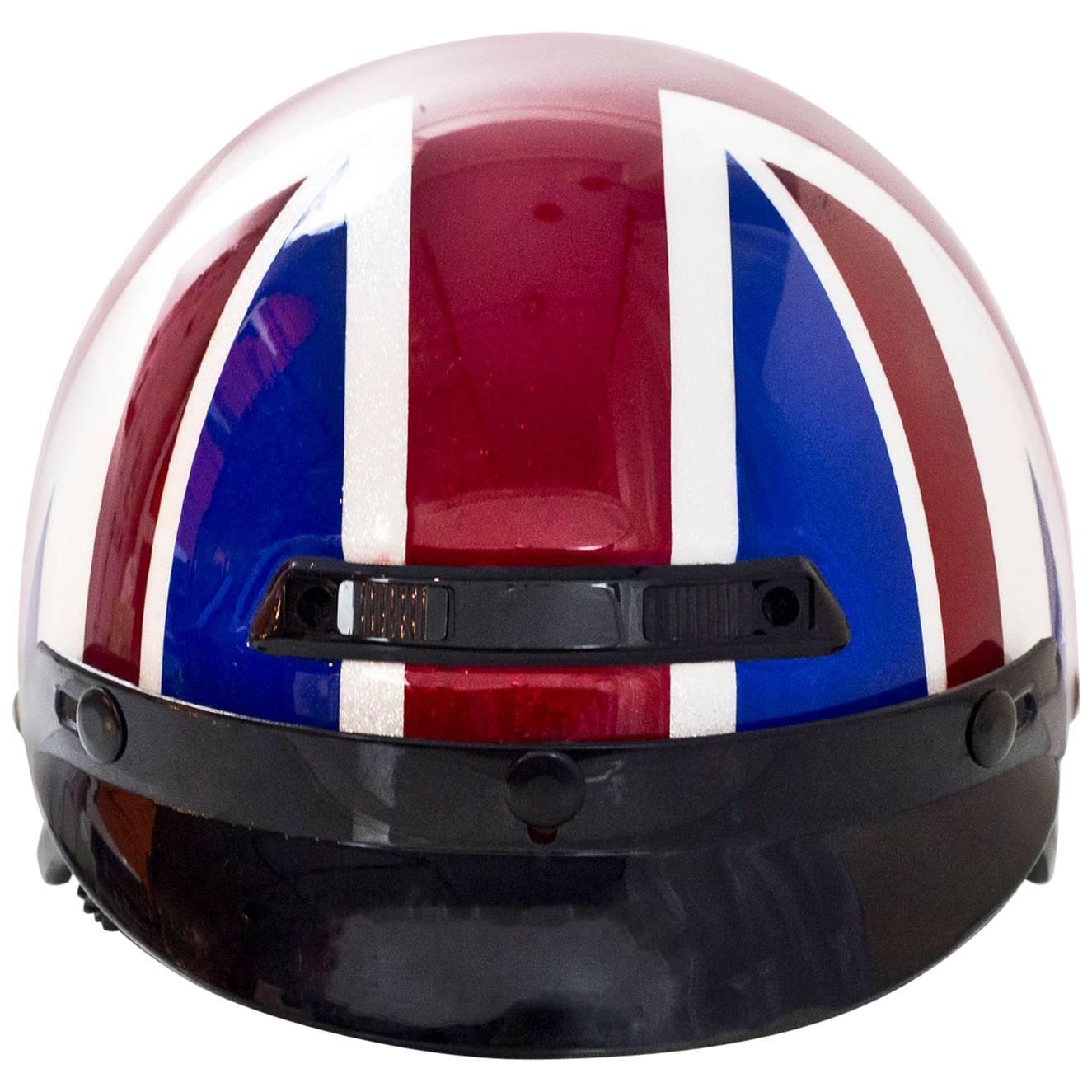 Marc Jacobs Red White and Blue Union Jack British Flag Riding Helmet Sz M