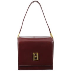 24 Fbg St Honoré Vintage Hermes Burgundy leather Bag