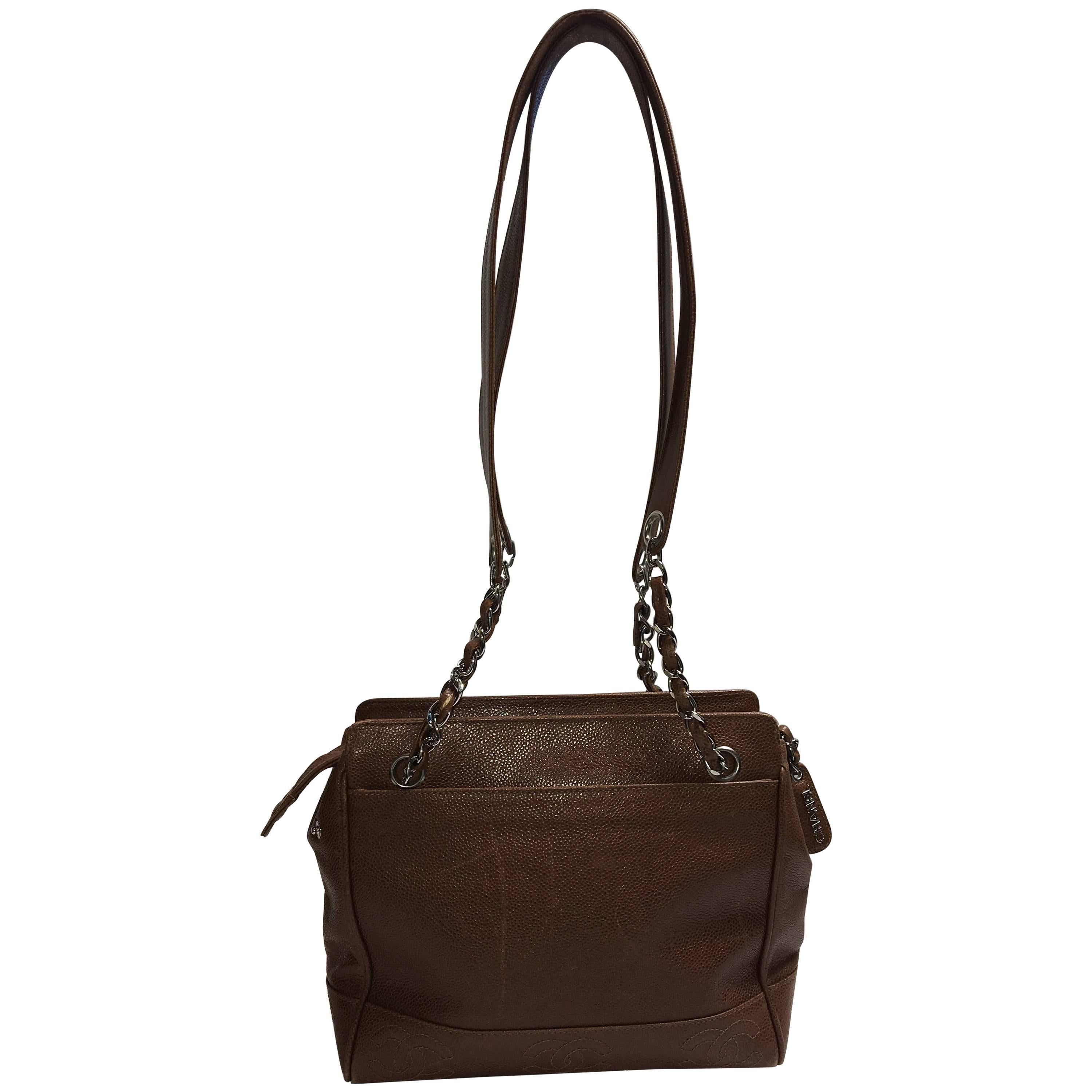 Chanel Vintage Pebbled Leather Handbag