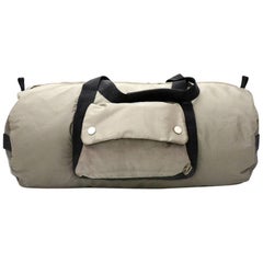 Chanel Sport Line Gray Nylon Large Boston Bag