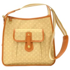 Louis Vuitton Besace Mary Kate Beige Mini Monogram Canvas Shoulder Bag