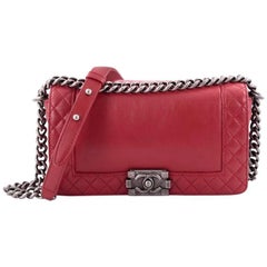 Chanel Reverso Boy Flap Bag Calfskin Old Medium