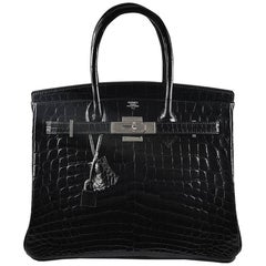 Hermes 30cm Black Birkin Bag