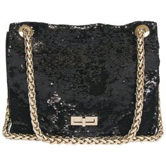 Balmain - Sac à rabat « Ultimate » brodé de sequins noirs