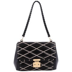 Louis Vuitton Pochette Flap Handbag Malletage Leather