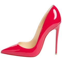 Christian Louboutin New Lipstick Red Patent So Kate High Heels Pumps in Box