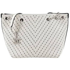 Chanel Accordion Shopping Tote Perforated Caviar Small
