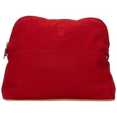 Hermes Red Bolide Pouch 30