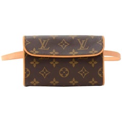 Louis Vuitton Monogram Pochette Florentine M41855 Brown Cloth ref.929236 -  Joli Closet