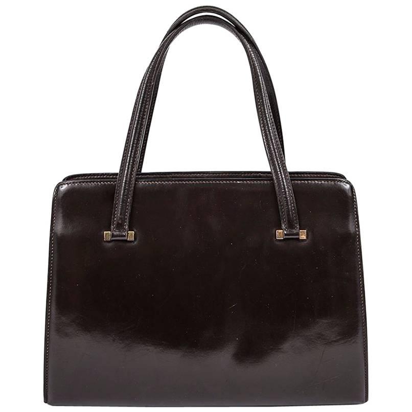 Hermes Vintage "Pullman" Bag in Brown Box Leather