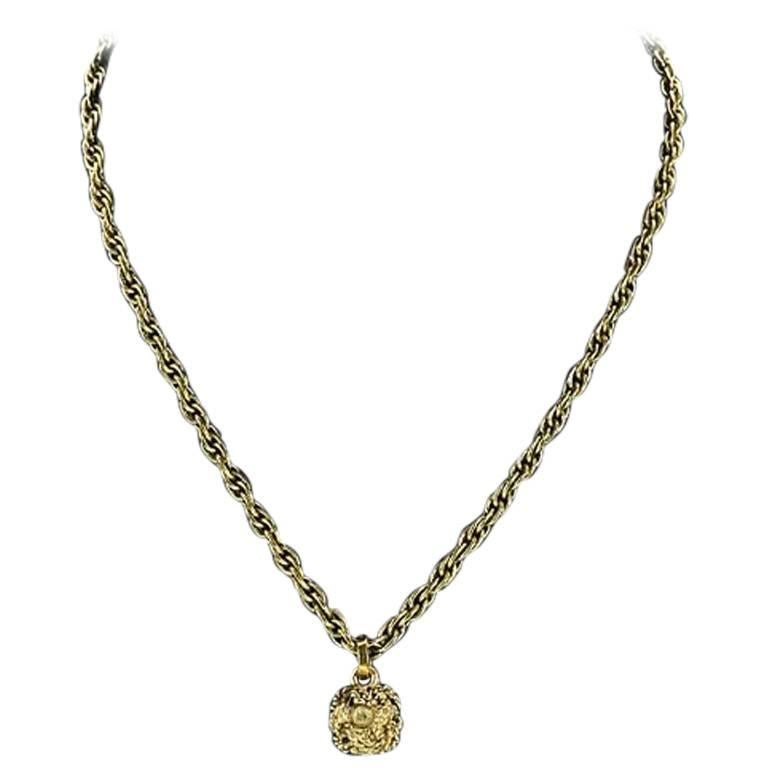Chanel Vintage Goldtone Chain Necklace