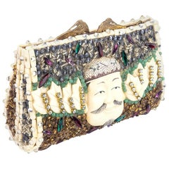 Mixed Media Art To Wear Super Embellished Clutch