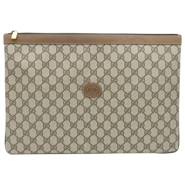 Gucci Monogram GG Men''s Portfolio Travel iPad Laptop Travel Envelope Clutch  Bag at 1stDibs