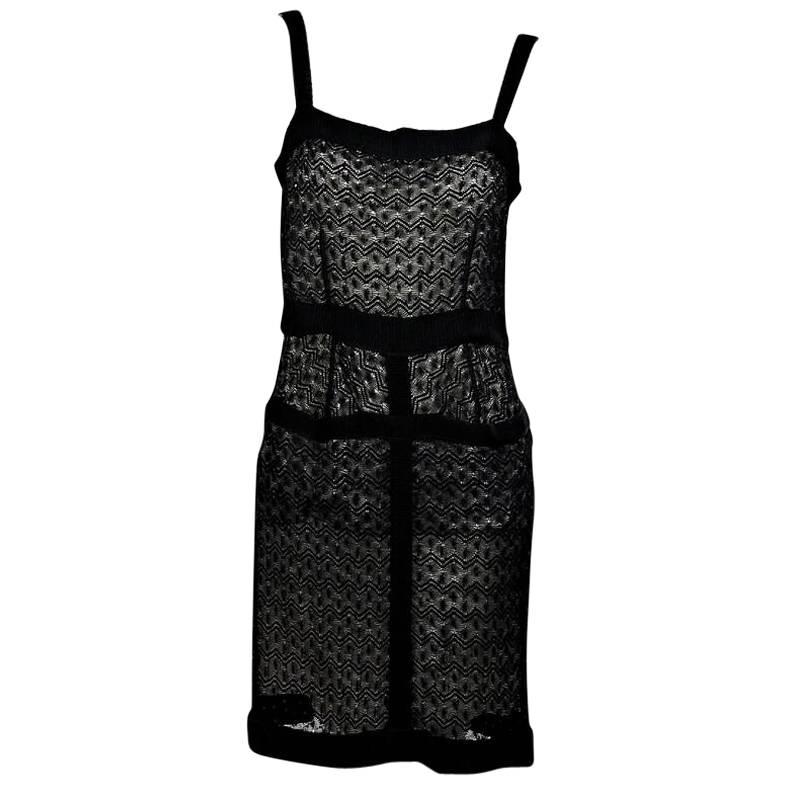 Black Missoni Knit Dress
