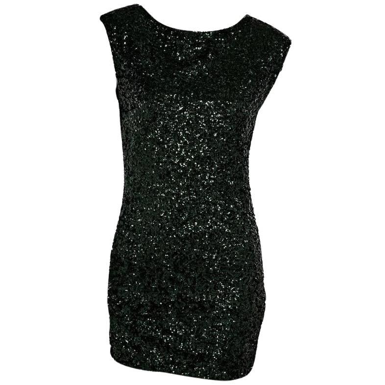 Emerald Green Alice + Olivia Sequin Mini Dress