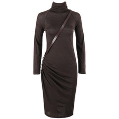 JEAN PAUL GAULTIER Classique S/S 2007 Wool Knit Crossbody Belted Cocktail Dress