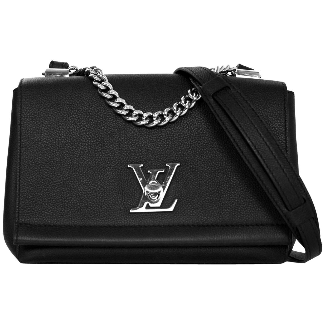 Louis Vuitton SOLD OUT Black Lockme II BB Satchel Crossbody Bag with Receipt