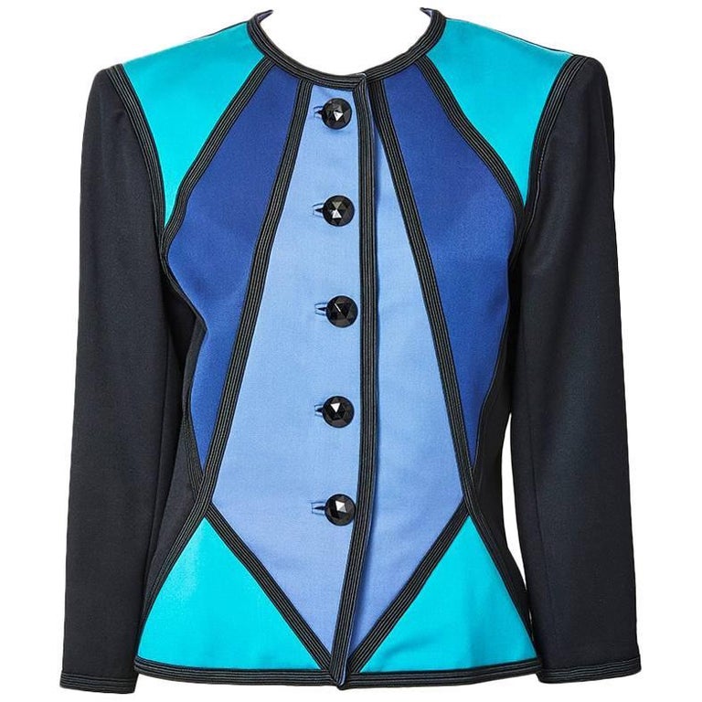 Color-block dinner jacket, 1980s, offered by Marlene Wetherell Vintage Fashion