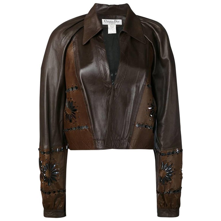 dior leather jacket womens