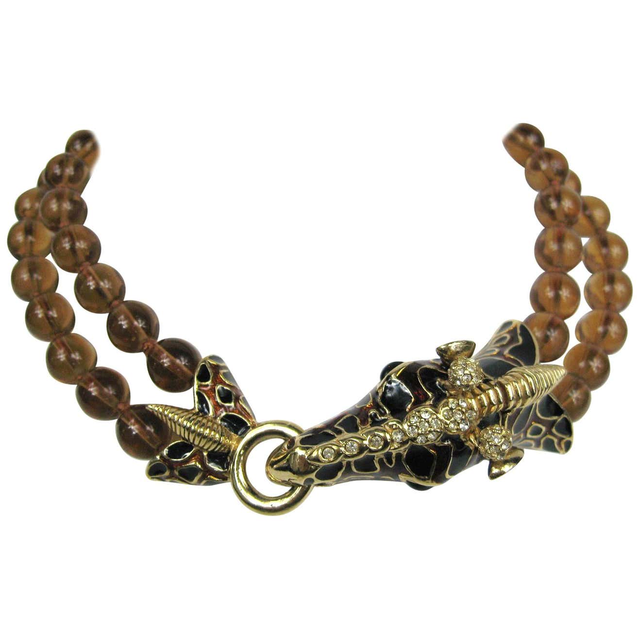 Swarovski giraffe necklace Clearance