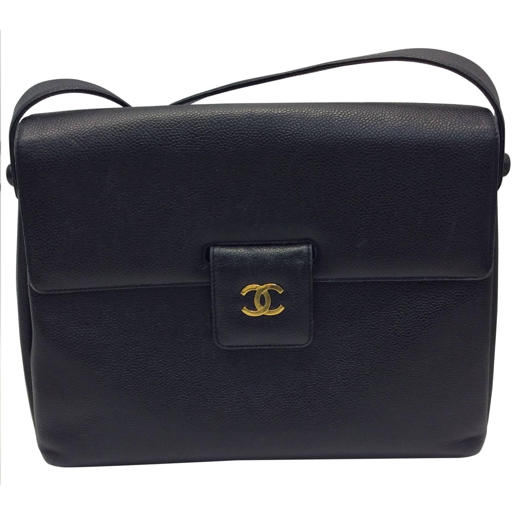 Vintage Chanel Flap Shoulder Bag For Sale
