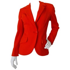 1990s Versace Bright Orange Blazer