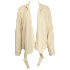 Vintage Dries Van Noten White Wool Shirt Jacket