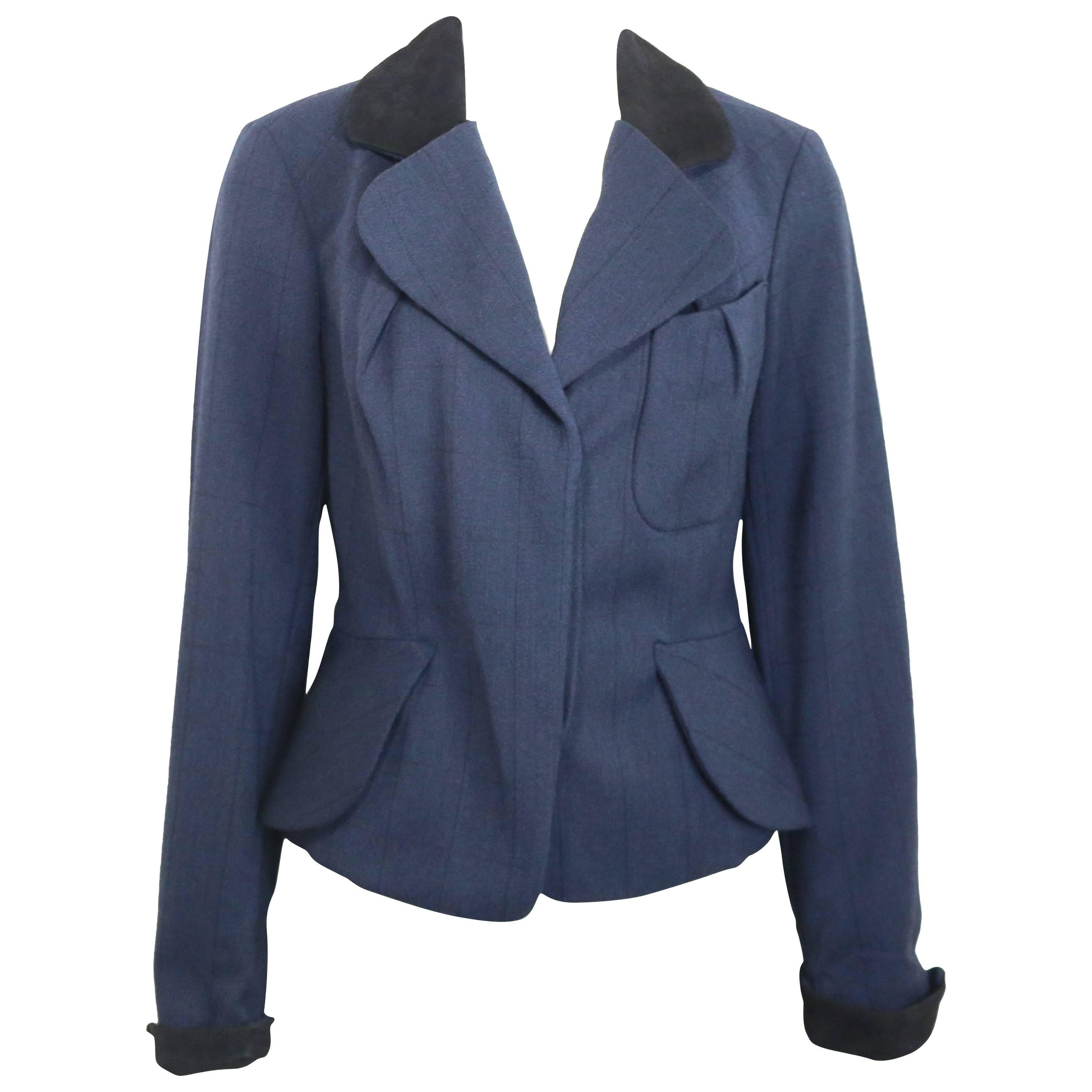 Vivienne Westwood Blue Wool Stripe Jacket