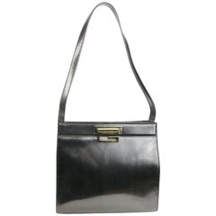 Vintage Gucci by Tom Ford Black Leather Handbag 