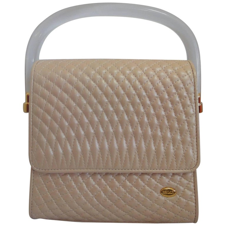 Bally Quilted Leather Hand Bag