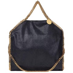 2013 Stella McCartney Navy Shaggy Deer Artificial Leather Small Falabella Tote