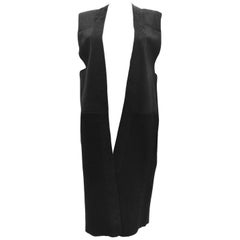 Ann Demeulemeester Black Sleeveless Shearling Coat