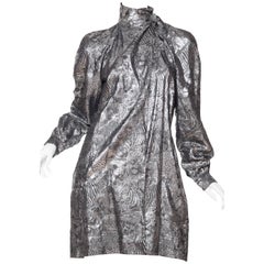 Krizia Safari Animal Lamé Jacquard Jacket, 1980s