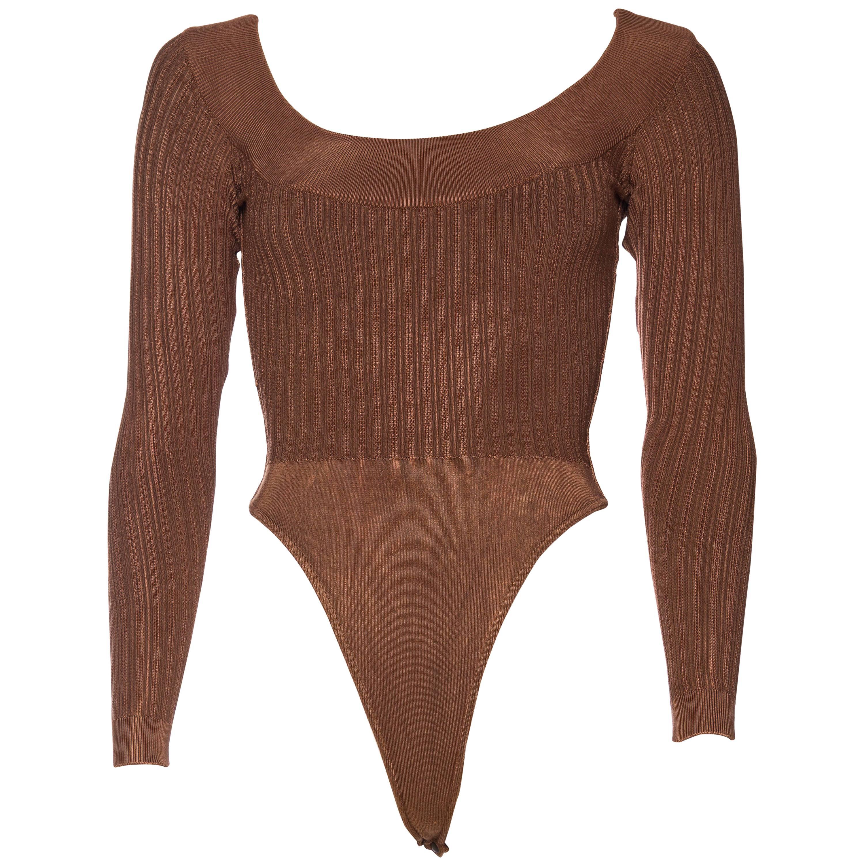 Alaia Dark Nude Body Suit