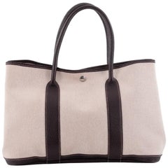  Hermes Garden Party Tote Toile and Leather 30