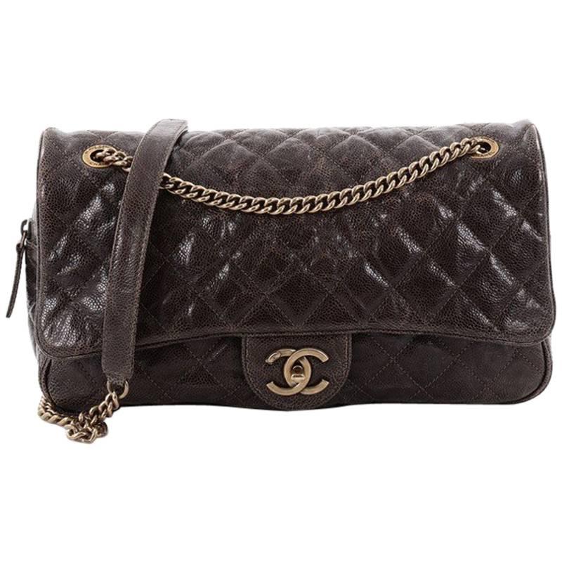 Chanel Classic Single Flap Bag Quilted Ombre Metallic Lambskin Mini  Metallic 1669902