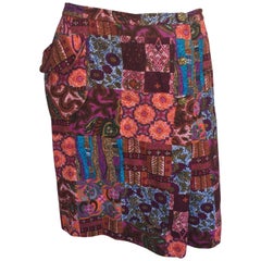 Vintage Cotton printed shorts skirt 