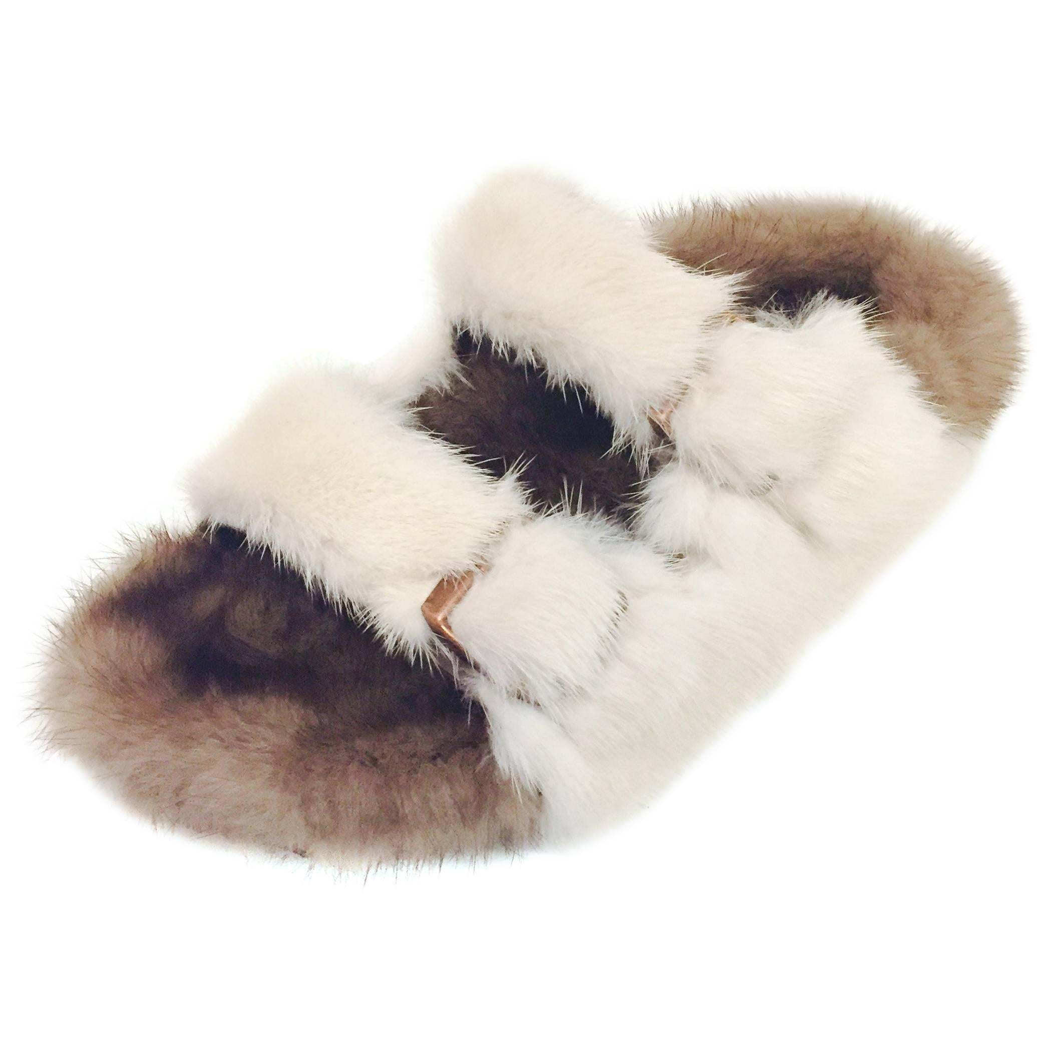 birkenstock fur sandals