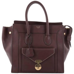 Celine Envelope Luggage Handbag Smooth Leather Mini