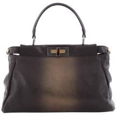  Fendi Peekaboo Handbag Leather Regular