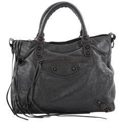 Balenciaga Velo Classic Studs Handbag Leather