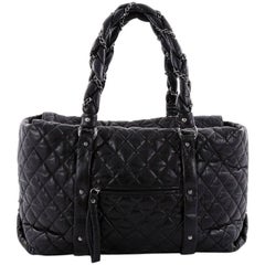 Chanel Ligne Lady Braid Tote Quilted Leather XL