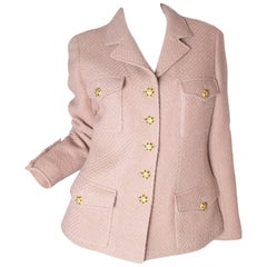 Chanel wool jacket with gripoix buttons 