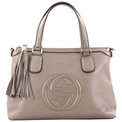 Gucci Soho Convertible Soft Top Handle Bag Leather