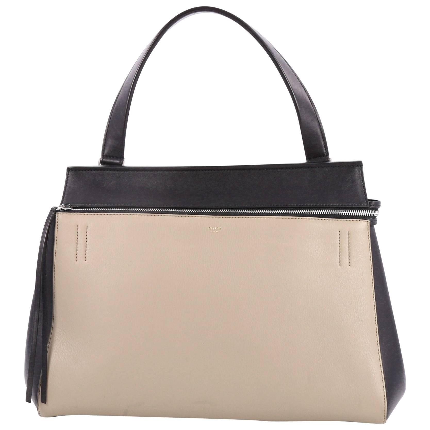 Celine Edge Bag Leather Large is the quintessential